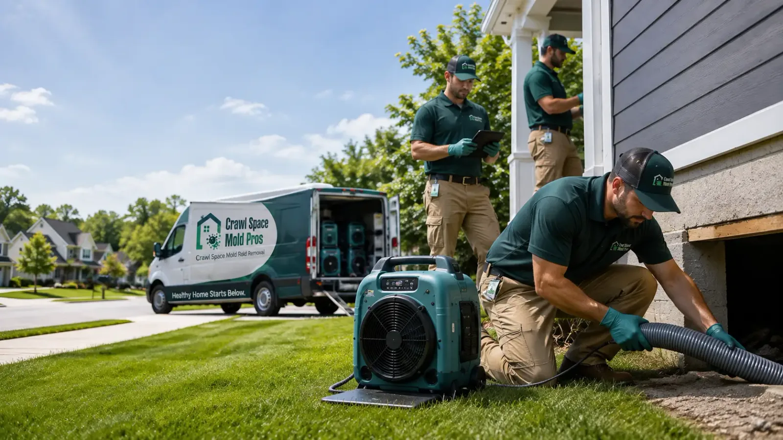 Crawl Space Mold Removal in Harshaw, WI